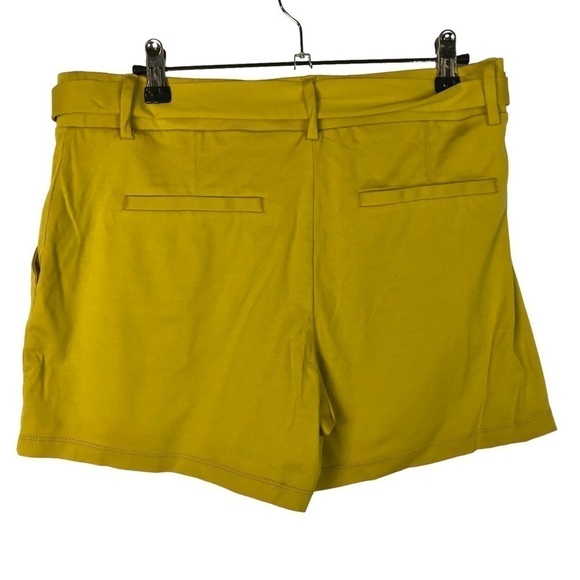 Ann Taylor LOFT Yellow Pull On Tie Waist High Rise Shorts S - Picture 3 of 5